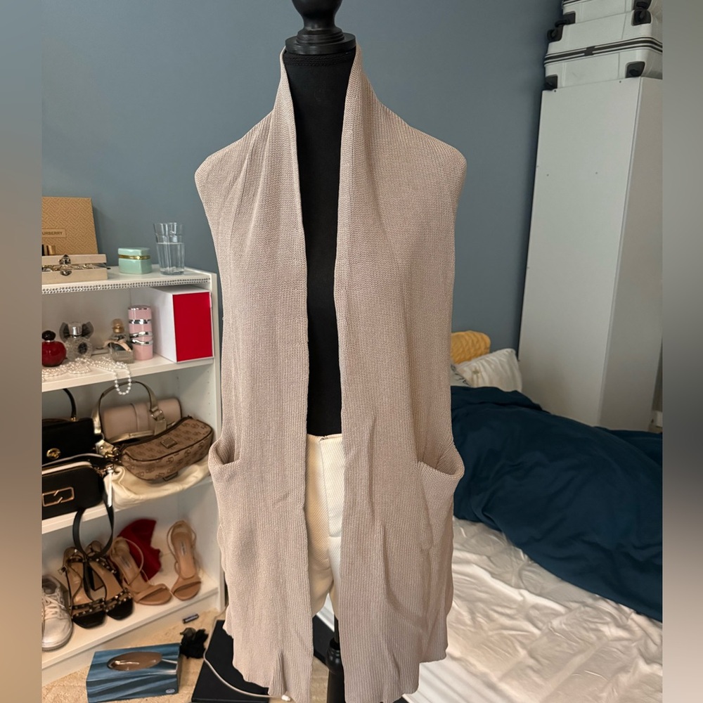 Aritzia Over coat knitted grey